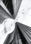 Πίνακας σε Καμβά BLACK AND WHITE ARCHITECTURAL SKYSCRAPERS 10