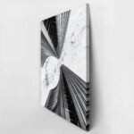 Πίνακας σε Καμβά BLACK AND WHITE ARCHITECTURAL SKYSCRAPERS 10