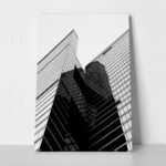 Πίνακας σε Καμβά BLACK AND WHITE ARCHITECTURAL SKYSCRAPERS 11