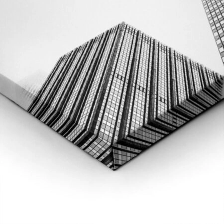 Πίνακας σε Καμβά BLACK AND WHITE ARCHITECTURAL SKYSCRAPERS 2 - Πολεις και Αρχιτεκτονικη Sticky 1