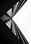 Πίνακας σε Καμβά BLACK AND WHITE ARCHITECTURAL SKYSCRAPERS 3