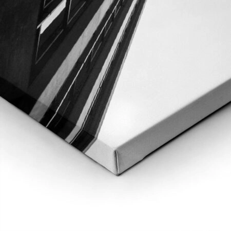 Πίνακας σε Καμβά BLACK AND WHITE ARCHITECTURAL SKYSCRAPERS 3 - Πολεις και Αρχιτεκτονικη Sticky 1