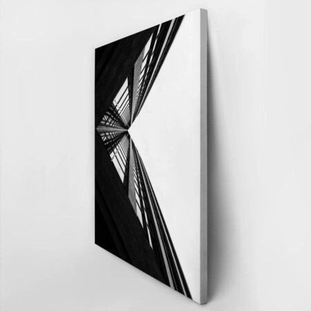 Πίνακας σε Καμβά BLACK AND WHITE ARCHITECTURAL SKYSCRAPERS 3 - Πολεις και Αρχιτεκτονικη Sticky 2
