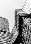 Πίνακας σε Καμβά BLACK AND WHITE ARCHITECTURAL SKYSCRAPERS 5
