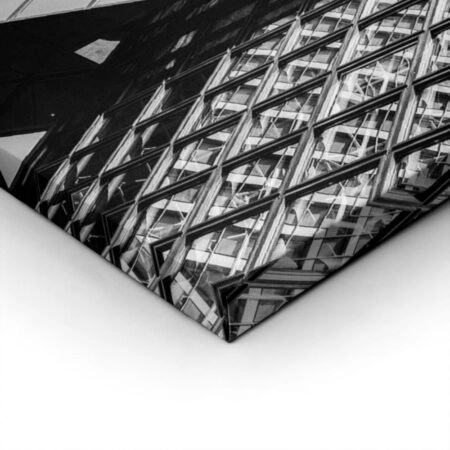 Πίνακας σε Καμβά BLACK AND WHITE ARCHITECTURAL SKYSCRAPERS 5 - Πολεις και Αρχιτεκτονικη Sticky 1