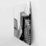 Πίνακας σε Καμβά BLACK AND WHITE ARCHITECTURAL SKYSCRAPERS 5