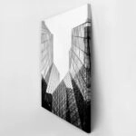 Πίνακας σε Καμβά BLACK AND WHITE ARCHITECTURAL SKYSCRAPERS 6