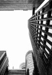 Πίνακας σε Καμβά BLACK AND WHITE ARCHITECTURAL SKYSCRAPERS 9