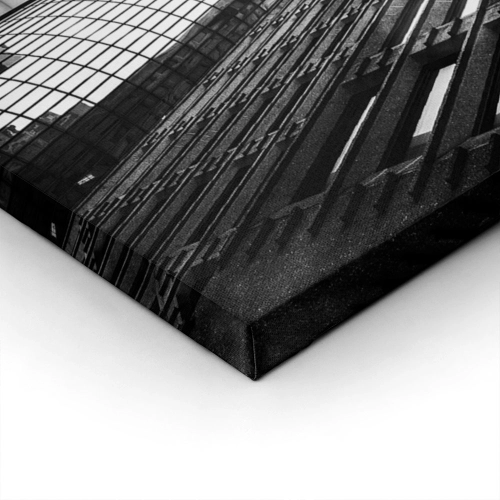 Πίνακας σε Καμβά BLACK AND WHITE ARCHITECTURAL SKYSCRAPERS 9