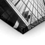 Πίνακας σε Καμβά BLACK AND WHITE ARCHITECTURAL SKYSCRAPERS