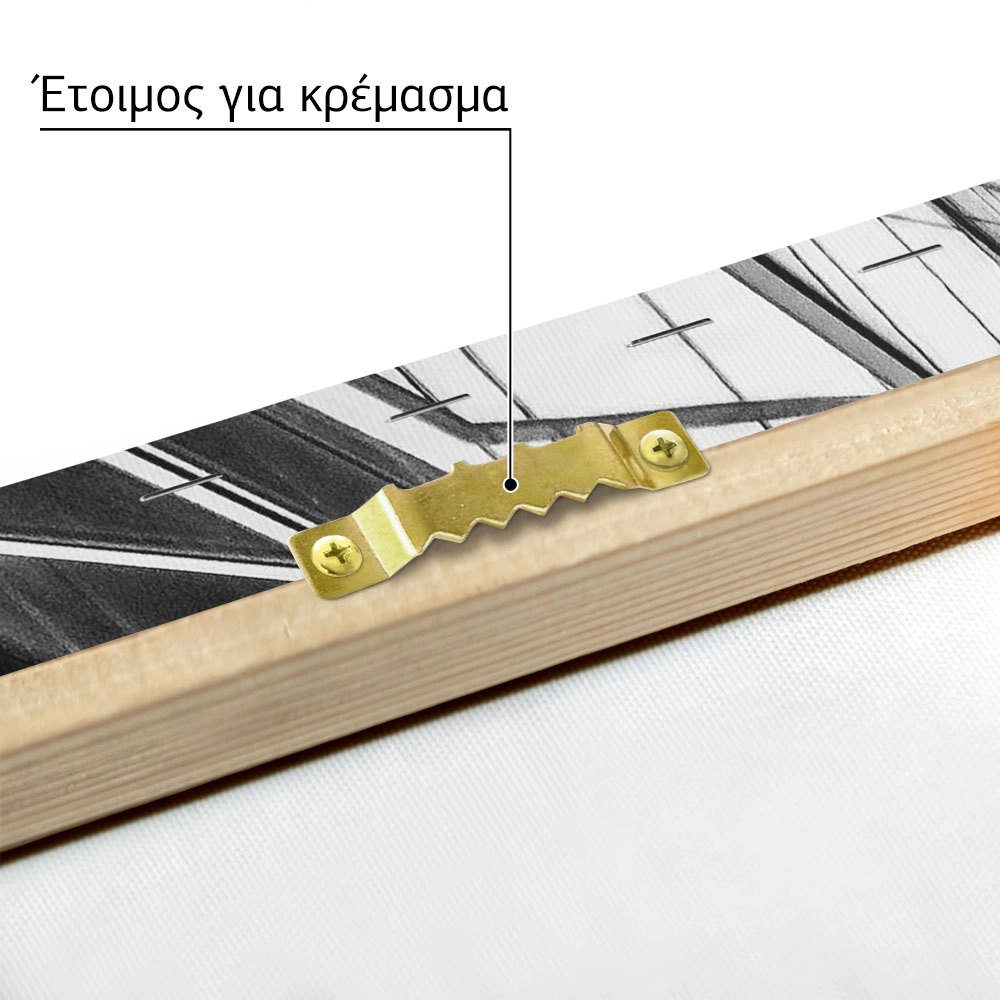 Πίνακας σε Καμβά BLACK AND WHITE ARCHITECTURAL SKYSCRAPERS