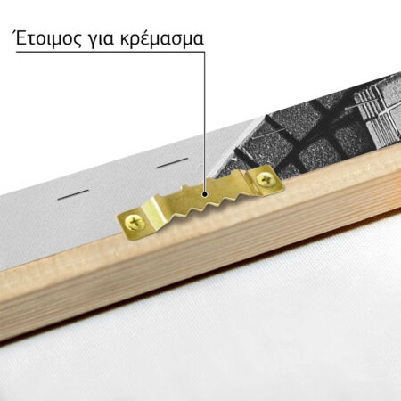 Πίνακας σε Καμβά BLACK AND WHITE ARCHITECTURAL SPIRAL STAIRCASE - Πολεις και Αρχιτεκτονικη Sticky 4