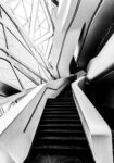 Πίνακας σε Καμβά BLACK AND WHITE ARCHITECTURAL STAIRCASES