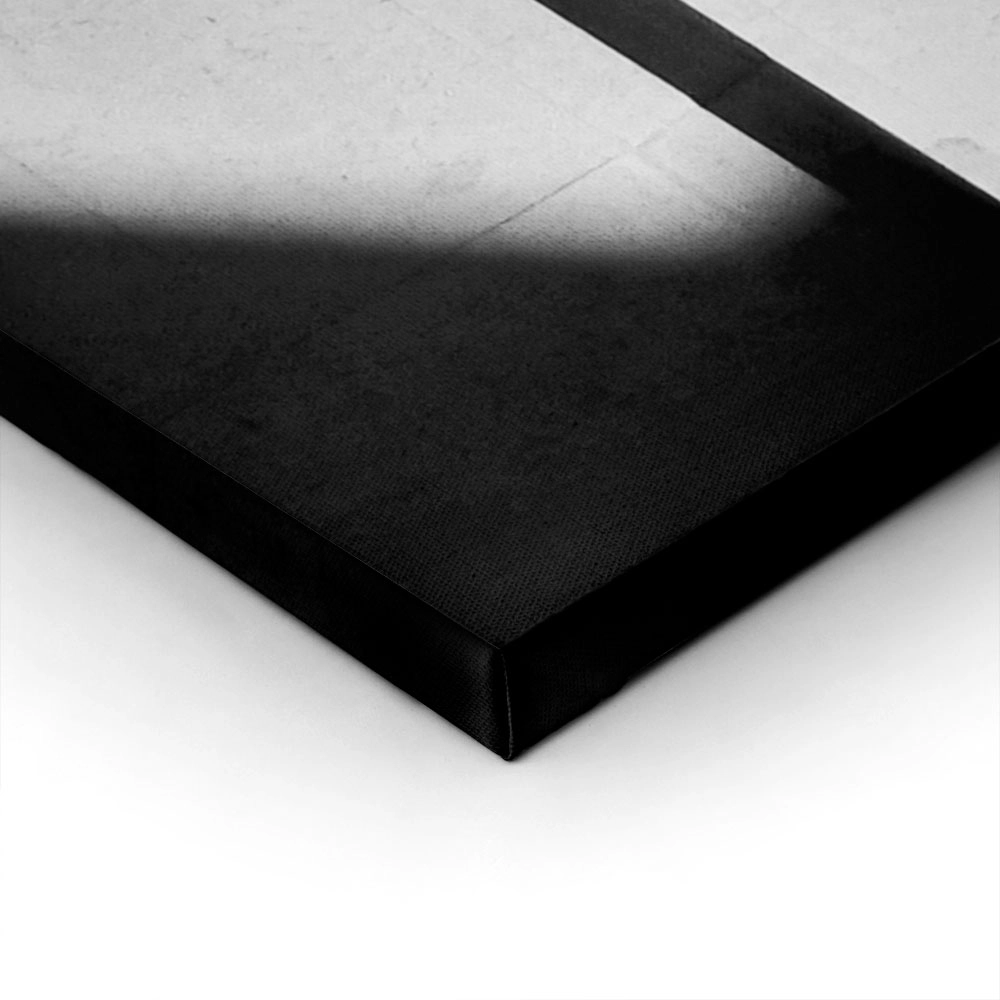Πίνακας σε Καμβά BLACK AND WHITE ARCHITECTURAL STAIRCASE