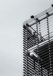 Πίνακας σε Καμβά BLACK AND WHITE ARCHITECTURAL STEEL EXTERIOR FACADE