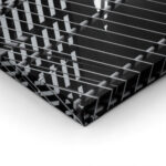 Πίνακας σε Καμβά BLACK AND WHITE ARCHITECTURAL STEEL EXTERIOR FACADE