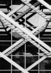 Πίνακας σε Καμβά BLACK AND WHITE ARCHITECTURAL STEEL FRAMEWORK