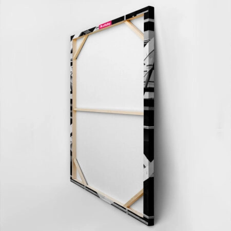 Πίνακας σε Καμβά BLACK AND WHITE ARCHITECTURAL STEEL FRAMEWORK - Πολεις και Αρχιτεκτονικη Sticky 3