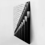 Πίνακας σε Καμβά BLACK AND WHITE ARCHITECTURAL STRUCTURAL COLUMNS