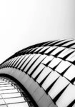 Πίνακας σε Καμβά BLACK AND WHITE ARCHITECTURAL STRUCTURAL CURVES