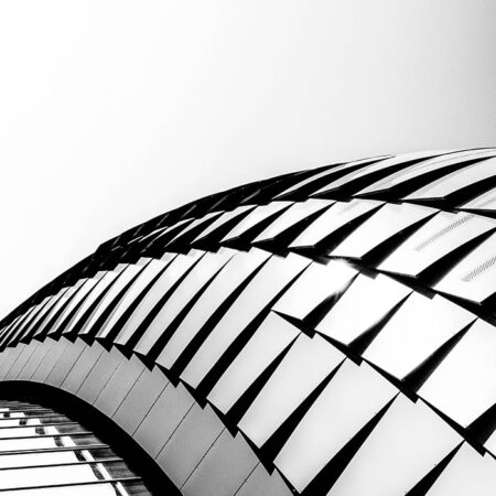 Πίνακας σε Καμβά BLACK AND WHITE ARCHITECTURAL STRUCTURAL CURVES - Πολεις και Αρχιτεκτονικη Sticky 5