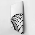 Πίνακας σε Καμβά BLACK AND WHITE ARCHITECTURAL STRUCTURAL CURVES