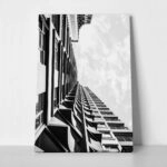 Πίνακας σε Καμβά BLACK AND WHITE ARCHITECTURAL STRUCTURAL LINES
