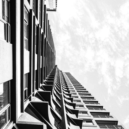 Πίνακας σε Καμβά BLACK AND WHITE ARCHITECTURAL STRUCTURAL LINES - Πολεις και Αρχιτεκτονικη Sticky 5