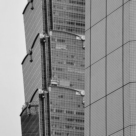 Πίνακας σε Καμβά BLACK AND WHITE ARCHITECTURAL TEXTURED GEOMETRIC - Πολεις και Αρχιτεκτονικη Sticky 5