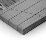 Πίνακας σε Καμβά BLACK AND WHITE ARCHITECTURAL TEXTURED GEOMETRIC