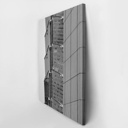 Πίνακας σε Καμβά BLACK AND WHITE ARCHITECTURAL TEXTURED GEOMETRIC - Πολεις και Αρχιτεκτονικη Sticky 2