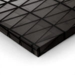 Πίνακας σε Καμβά BLACK AND WHITE ARCHITECTURAL TRIANGLE FACADE