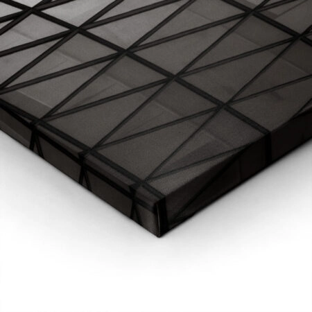 Πίνακας σε Καμβά BLACK AND WHITE ARCHITECTURAL TRIANGLE FACADE - Πολεις και Αρχιτεκτονικη Sticky 1