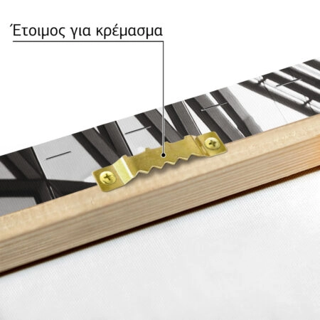Πίνακας σε Καμβά BLACK AND WHITE ARCHITECTURAL TRIANGLE FACADE - Πολεις και Αρχιτεκτονικη Sticky 4