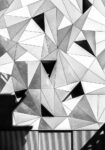 Πίνακας σε Καμβά BLACK AND WHITE ARCHITECTURAL TRIANGULAR FORMS