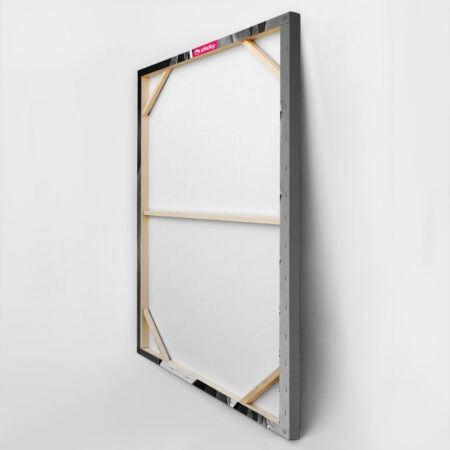 Πίνακας σε Καμβά BLACK AND WHITE ARCHITECTURAL TRIANGULAR METAL PANELS - Πολεις και Αρχιτεκτονικη Sticky 3