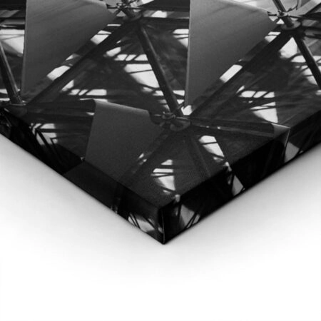 Πίνακας σε Καμβά BLACK AND WHITE ARCHITECTURAL TRIANGULAR SUNSHADES 2 - Πολεις και Αρχιτεκτονικη Sticky 1