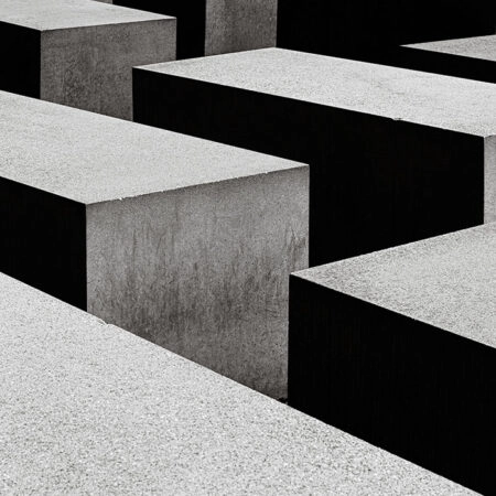 Πίνακας σε Καμβά BLACK AND WHITE ARCHITECTURAL TRIANGULAR SUNSHADES GEOMETRIC BOX STRUCTURES - Πολεις και Αρχιτεκτονικη Sticky 5