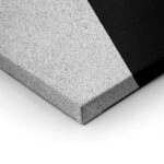 Πίνακας σε Καμβά BLACK AND WHITE ARCHITECTURAL TRIANGULAR SUNSHADES GEOMETRIC BOX STRUCTURES