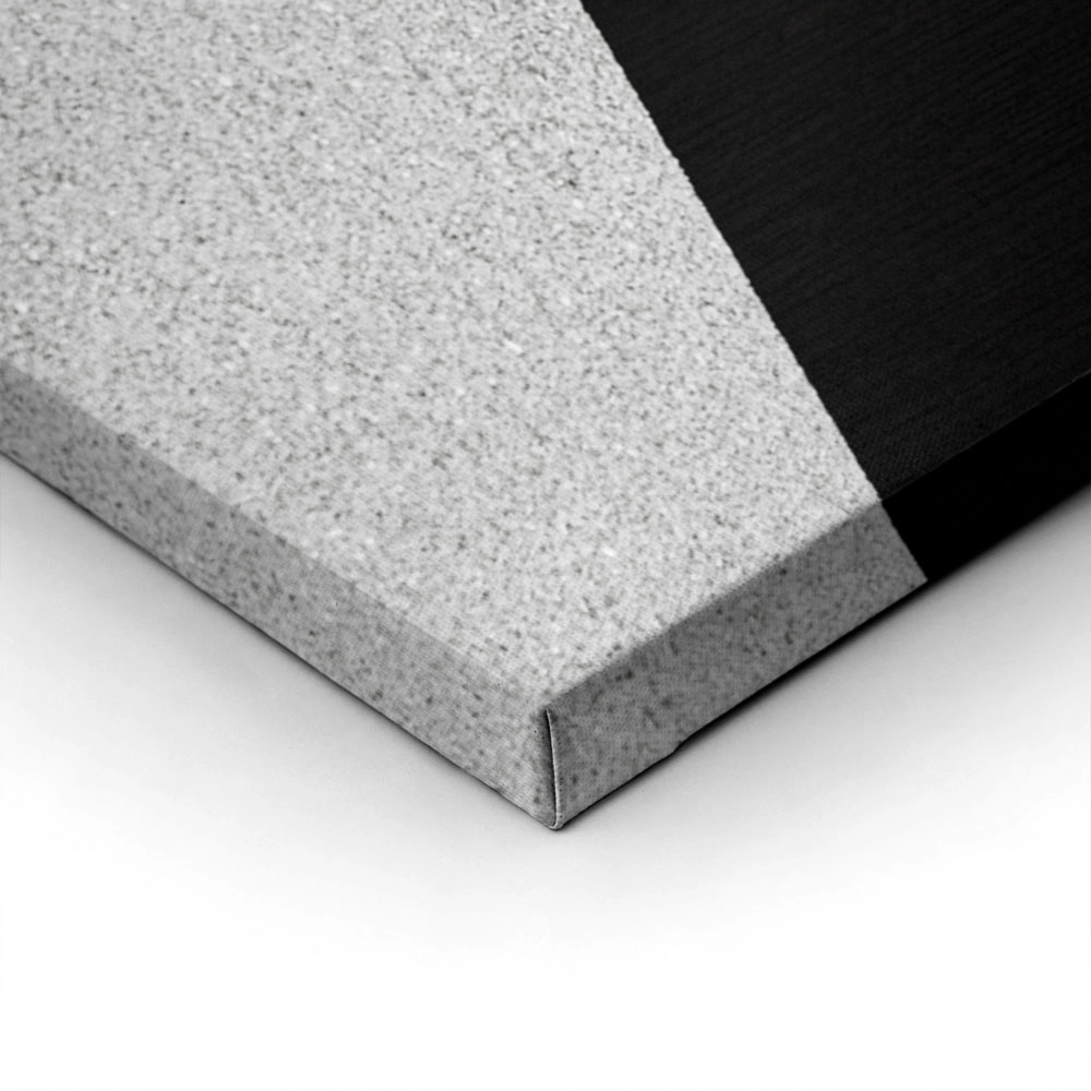 Πίνακας σε Καμβά BLACK AND WHITE ARCHITECTURAL TRIANGULAR SUNSHADES GEOMETRIC BOX STRUCTURES