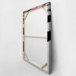 Πίνακας σε Καμβά BLACK AND WHITE ARCHITECTURAL TRIANGULAR SUNSHADES GEOMETRIC BOX STRUCTURES