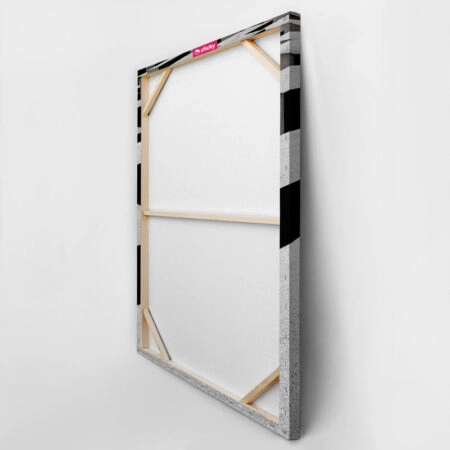 Πίνακας σε Καμβά BLACK AND WHITE ARCHITECTURAL TRIANGULAR SUNSHADES GEOMETRIC BOX STRUCTURES - Πολεις και Αρχιτεκτονικη Sticky 3