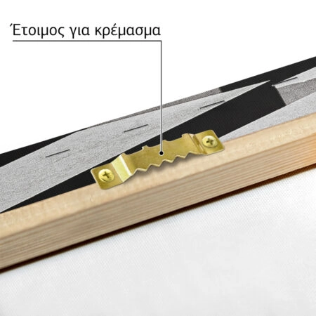 Πίνακας σε Καμβά BLACK AND WHITE ARCHITECTURAL TRIANGULAR SUNSHADES GEOMETRIC BOX STRUCTURES - Πολεις και Αρχιτεκτονικη Sticky 4