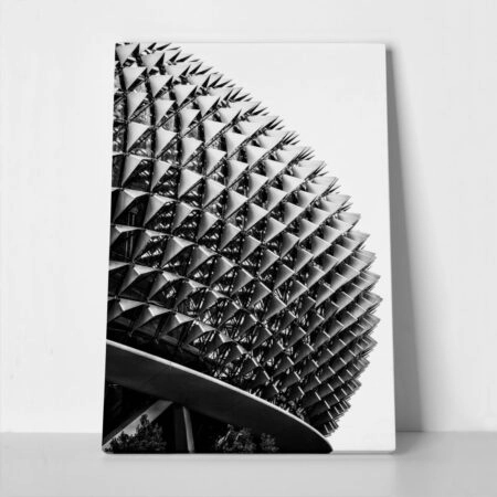 Πίνακας σε Καμβά BLACK AND WHITE ARCHITECTURAL TRIANGULAR SUNSHADES