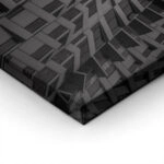 Πίνακας σε Καμβά BLACK AND WHITE ARCHITECTURAL TWISTING BUILDING