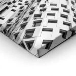Πίνακας σε Καμβά BLACK AND WHITE ARCHITECTURAL URBAN GEOMETRIC SYMMETRY