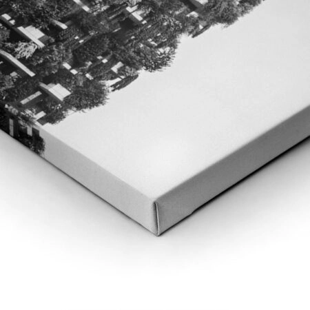 Πίνακας σε Καμβά BLACK AND WHITE ARCHITECTURAL VERTICAL FOREST - Πολεις και Αρχιτεκτονικη Sticky 1