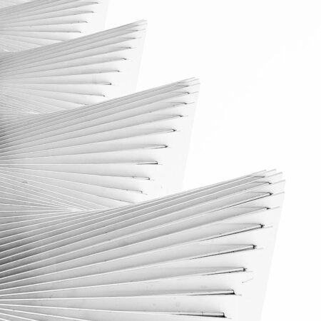 Πίνακας σε Καμβά BLACK AND WHITE ARCHITECTURAL WAVY STRUCTURAL BEAMS - Πολεις και Αρχιτεκτονικη Sticky 5
