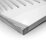 Πίνακας σε Καμβά BLACK AND WHITE ARCHITECTURAL WAVY STRUCTURAL BEAMS