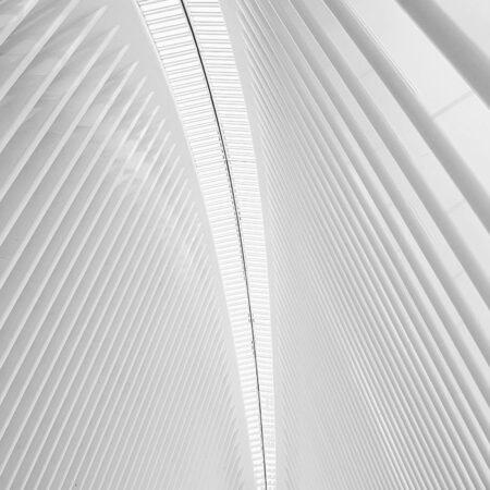 Πίνακας σε Καμβά BLACK AND WHITE ARCHITECTURAL WHITE STEEL RIBS - Πολεις και Αρχιτεκτονικη Sticky 5